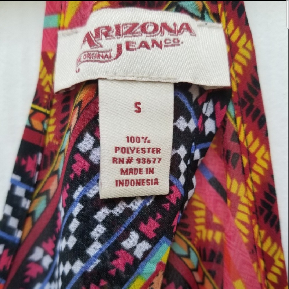 ❣SALE❣NWOT ARIZONA  Chiffon Swing Tank Aztec Print - Picture 7 of 8